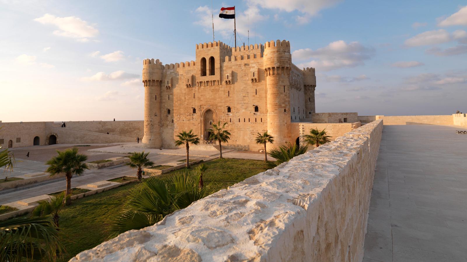 Một góc lâu đài cổ tại Alexandria 