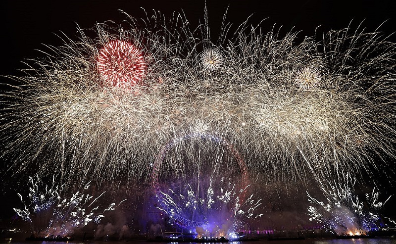 Chùm ảnh: Vương quốc Anh tưng bừng chào đón năm mới 2019