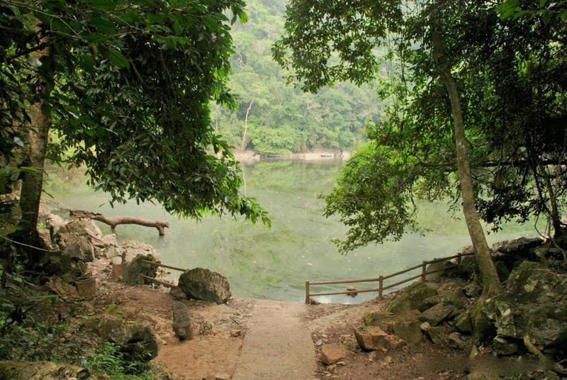 The charming young landscape on Ba Be Lake