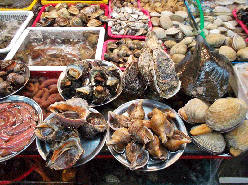 Chợ thôn Tân Phụng với hải sản tươi ngon