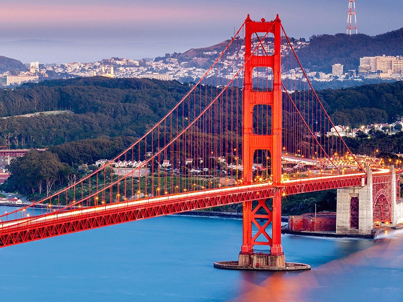 Cầu Cổng Vàng là một biểu tượng được yêu thích của thành phố San Francisco