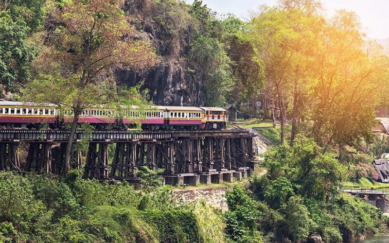 Thái Lan: Ghé thăm cung đường sắt Tử thần, cầu sông Kwai
