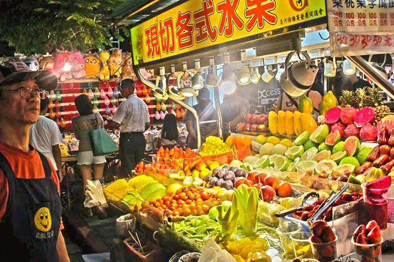 Món ăn mang đậm hương vị Đài Loan ở chợ đêm Ninh Hạ