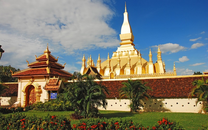 Nằm ở thủ đô Viêng Chăn của Lào, Tháp Pha That Luang là di tích quan trọng nhất của vương quốc triệu voi