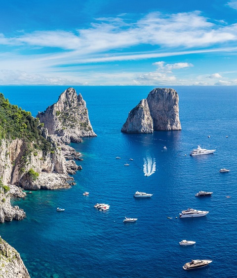 Các vách đá hoàn hảo của Capri