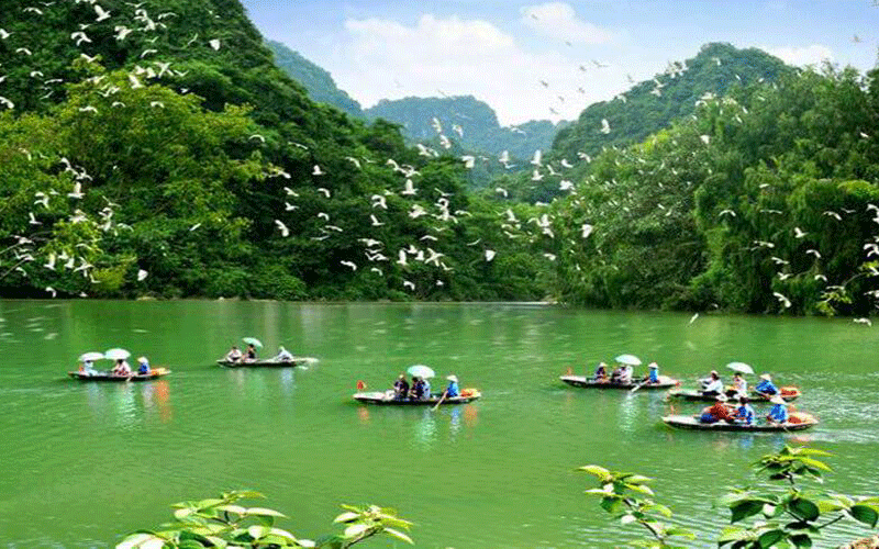 Hồ nước trong xanh, khung cảnh thơ mộng thật tuyệt vời