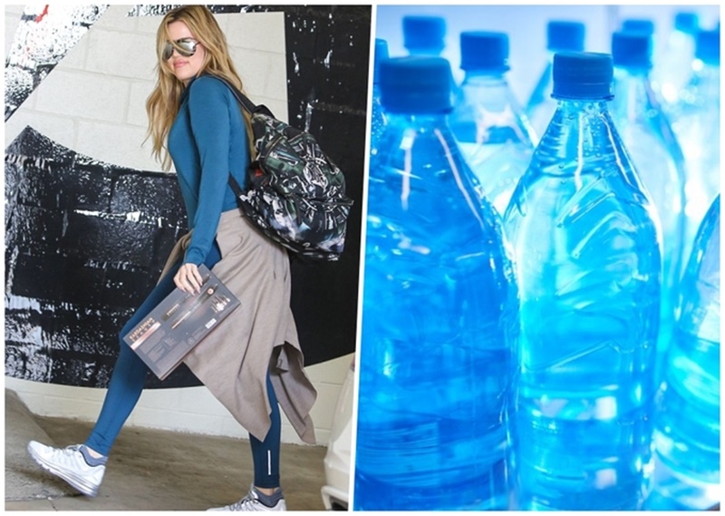 Uống ít nhất một lít nước trước khi lên máy bay là thói quen của Khloe Kardashian