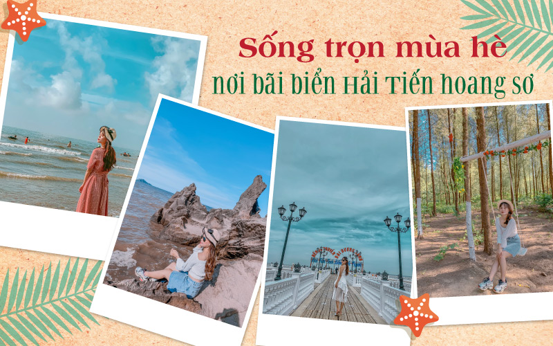 Sống trọn mùa hè nơi bãi biển Hải Tiến hoang sơ