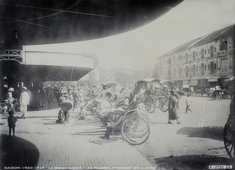 Chợ Bến Thành hơn 90 năm trước, khi xe máy chưa xuất hiện