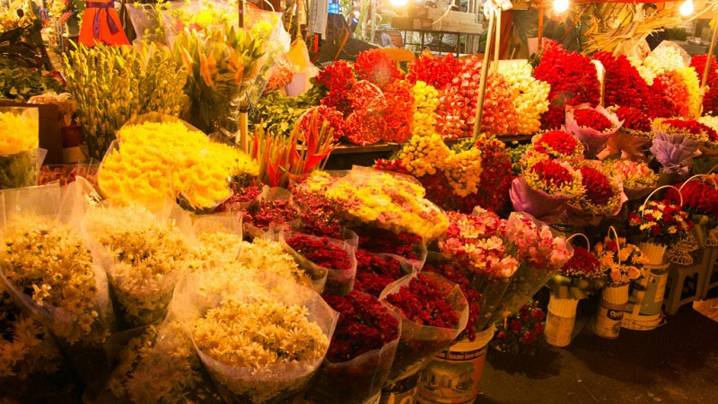 chợ hoa Hà thành 