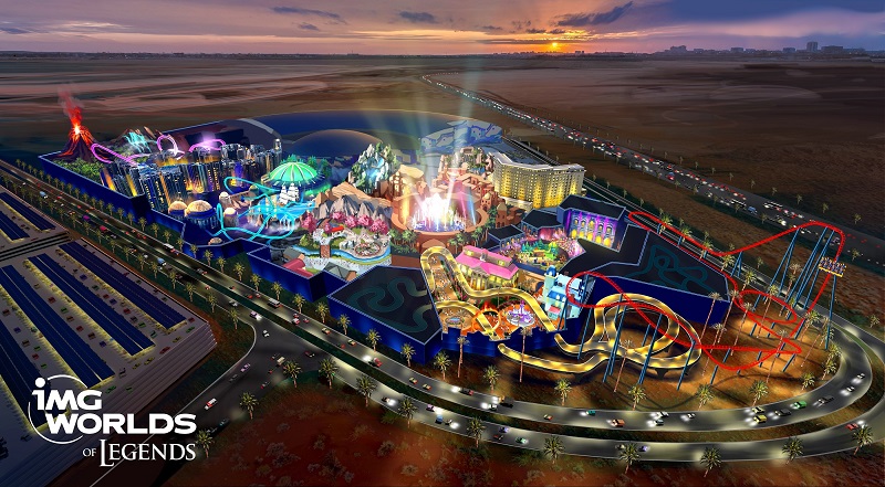 Hình ảnh dự kiến của công viên giải trí do chính IMG Theme Park công bố