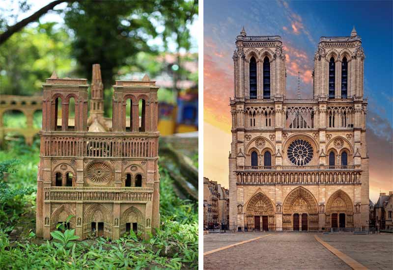 nhà thờ Đức Bà Paris phiên bản đất nung 
