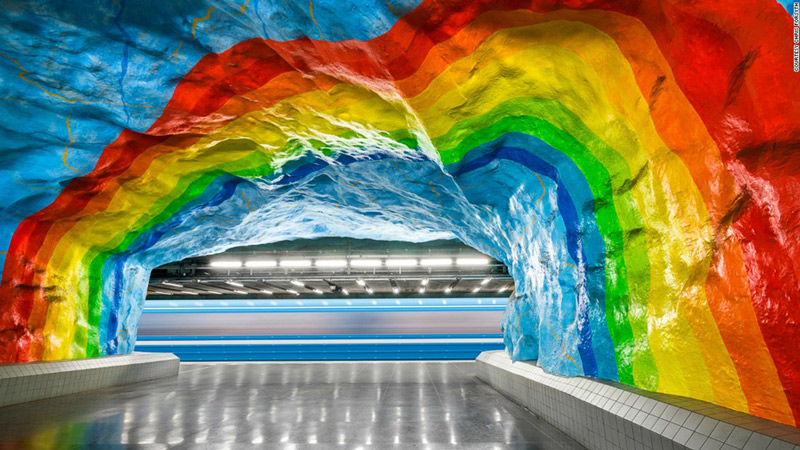 Chiêm ngưỡng những ga tàu điện ngầm ấn tượng nhất Stockholm - Thụy Điển