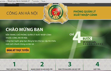 Hộ chiếu Online