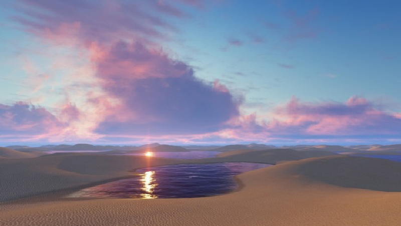 Kỳ lạ hàng nghìn hồ nước nổi giữa sa mạc như một hành tinh khác