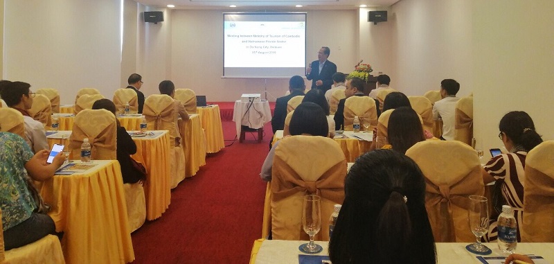 Lãnh đạo Bộ Du lịch Campuchia giới thiệu hoạt động du lịch tại buổi gặp gỡ tiếp xúc tại ĐN