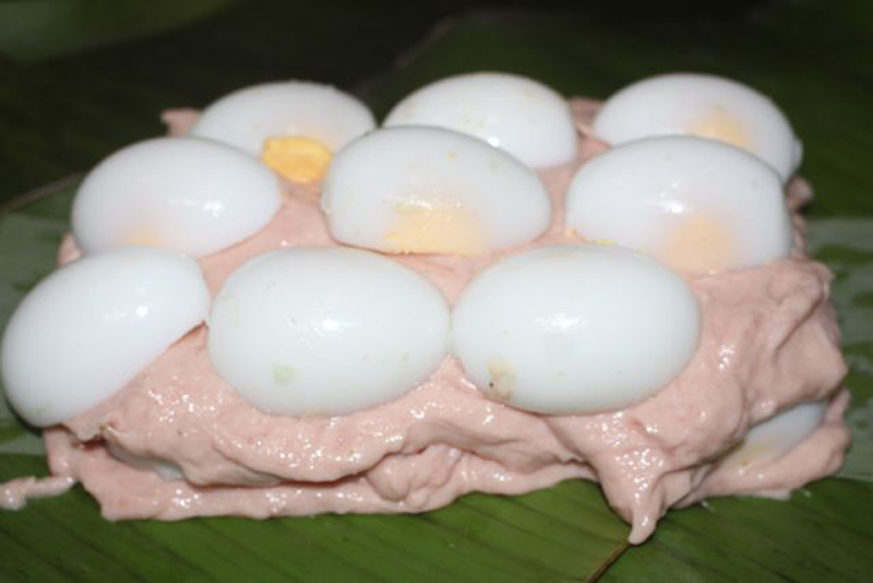 Độc đáo giò trứng Nộn Khê đặc sản nức tiếng đất Ninh Bình