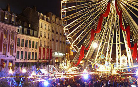 Chợ Giáng sinh Lille ở Pháp.