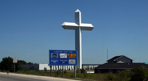 Cây thánh giá khổng lồ ở St.Augustine, Florida.