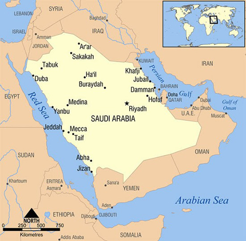 Ả rập Saudi là quốc gia duy nhất trên thế giới không có sông.