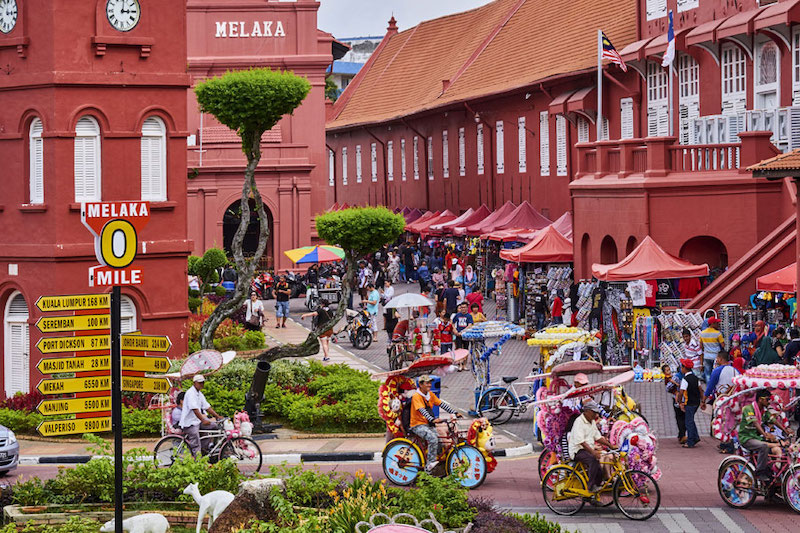 Nhịp sống sôi động của thành phố Malacca