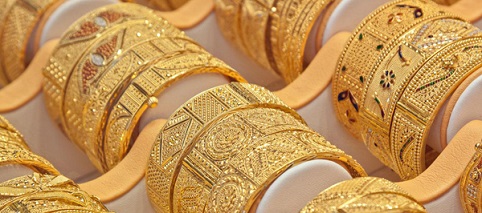 Chợ bán vàng theo cân ở Dubai