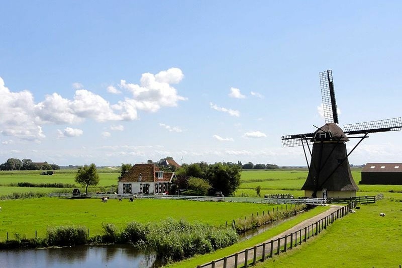 Kinderdijk được mệnh danh là ngôi làng cối xay gió