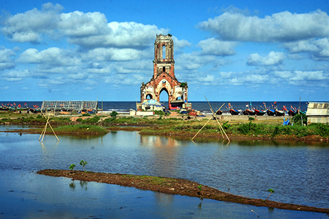 Biển nhà thờ đổ Xương Điền Nam Định