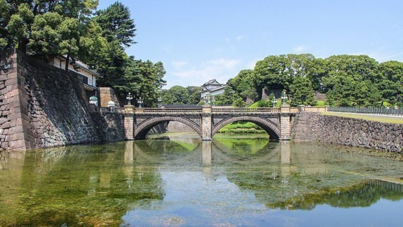 Cầu Nijubashi một trong những biểu tượng của Hoàng cung Tokyo