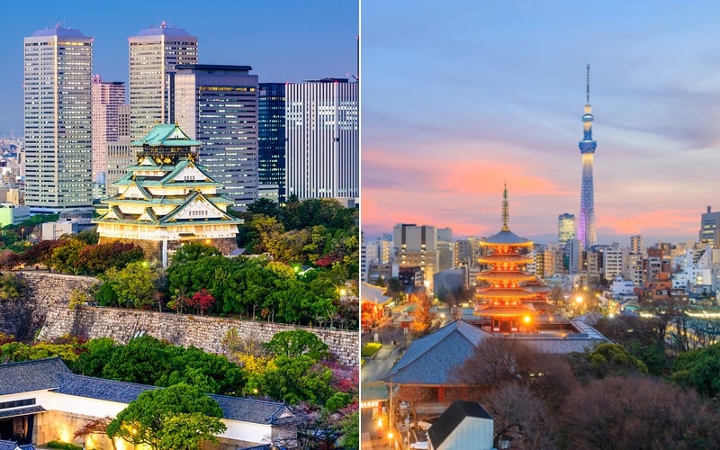 Osaka và Tokyo
