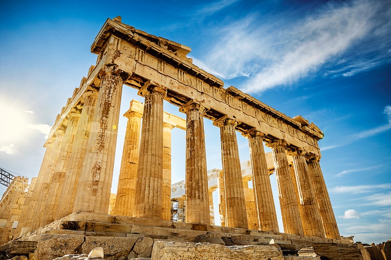 Đền Parthenon là công trình lớn nhất ở Acropolis