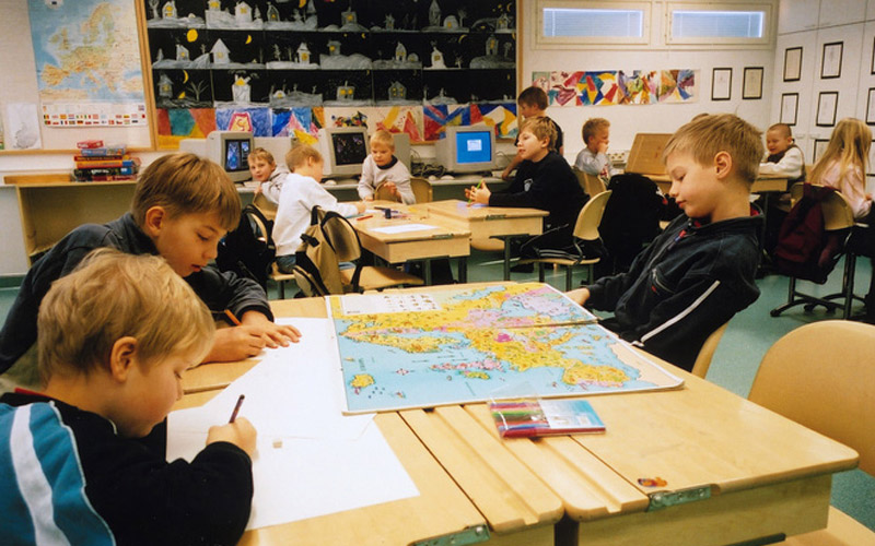 Trẻ em Phần Lan được học tập trong môi trường rất thoải mái