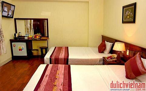 Phòng ngủ khách sạn Victorian Nha Trang