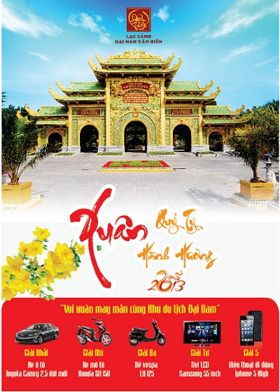 Du xu&acirc;n nhận thưởng tại Lạc cảnh Đại Nam Văn Hiến