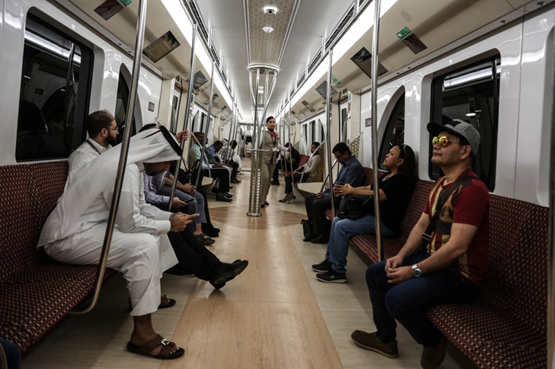 Hệ thống tàu điện ngầm đầu tiên ở Qatar vừa đi vào hoạt động