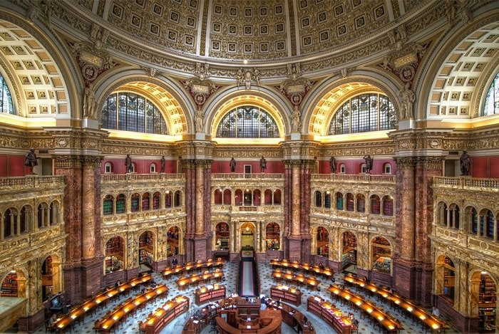 Thư viện Quốc hội Hoa Kỳ là một trong những thư viện lớn nhất thế giới