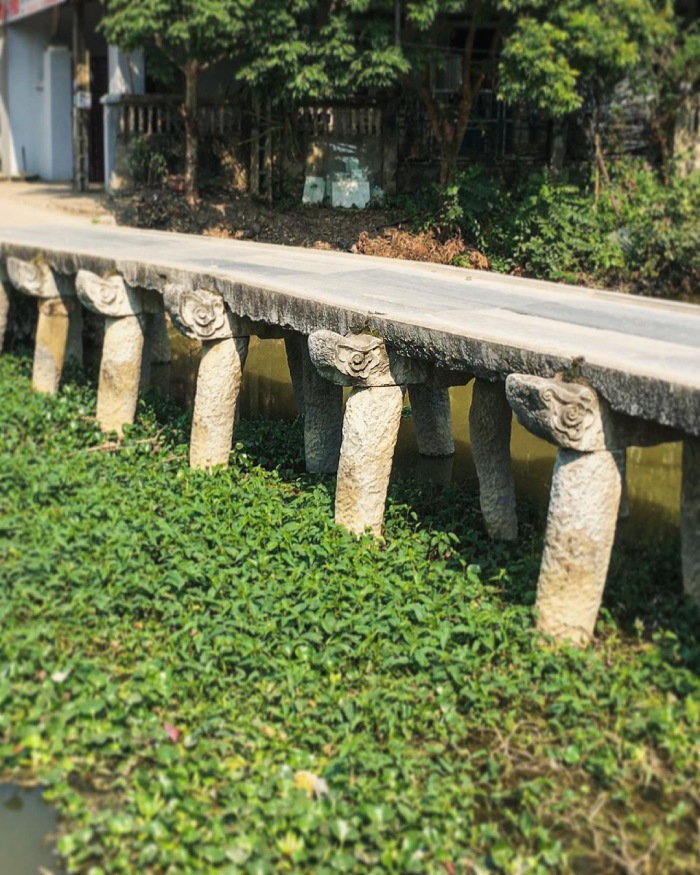 Chiếc cầu đá tại làng Nôm Hưng Yên