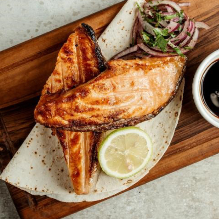 Cá đối nướng với phần thịt chắc ngọt