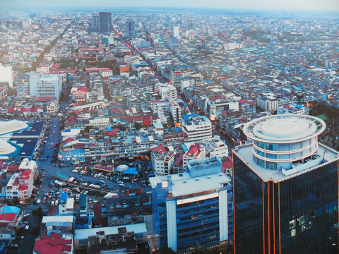 Vẻ đẹp hiện đại của Phnom Penh Campuchia khi nhìn từ trên cao