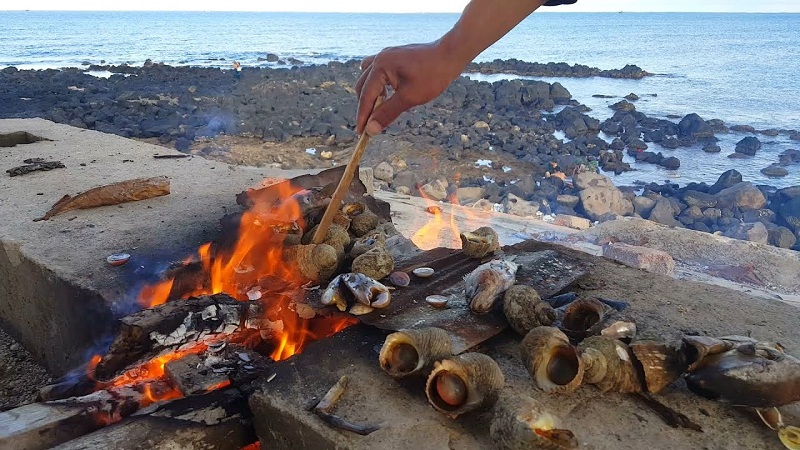 Tự tổ chức tiệc BBQ trên đảo Cồn Cỏ