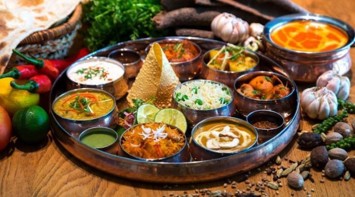 Thali Ấn Độ là món ăn truyền thống trong nền ẩm thực ở đất nước này.
