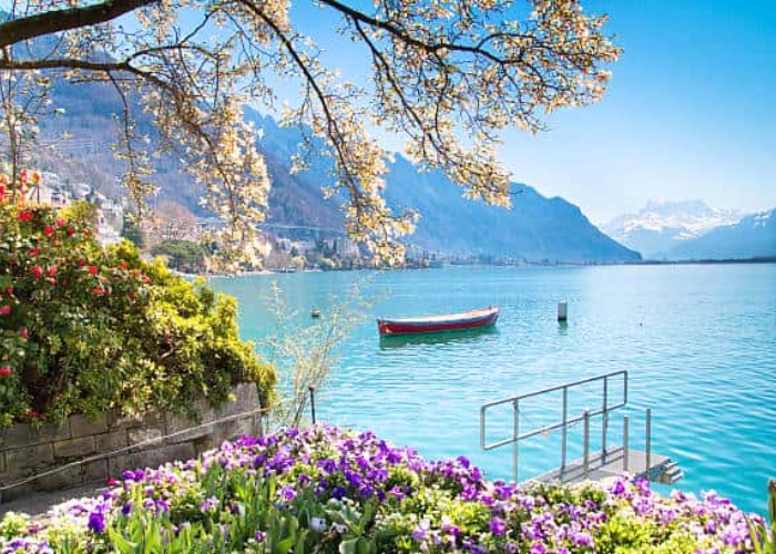 Đến hồ Geneva bạn sẽ tận hưởng bầu không khí thanh bình và ngắm nhìn khung cảnh thơ mộng