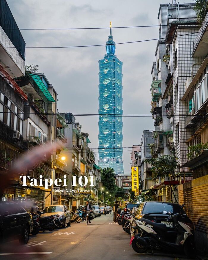 DU lịch Đài Loan đến tòa tháp Taipei 101