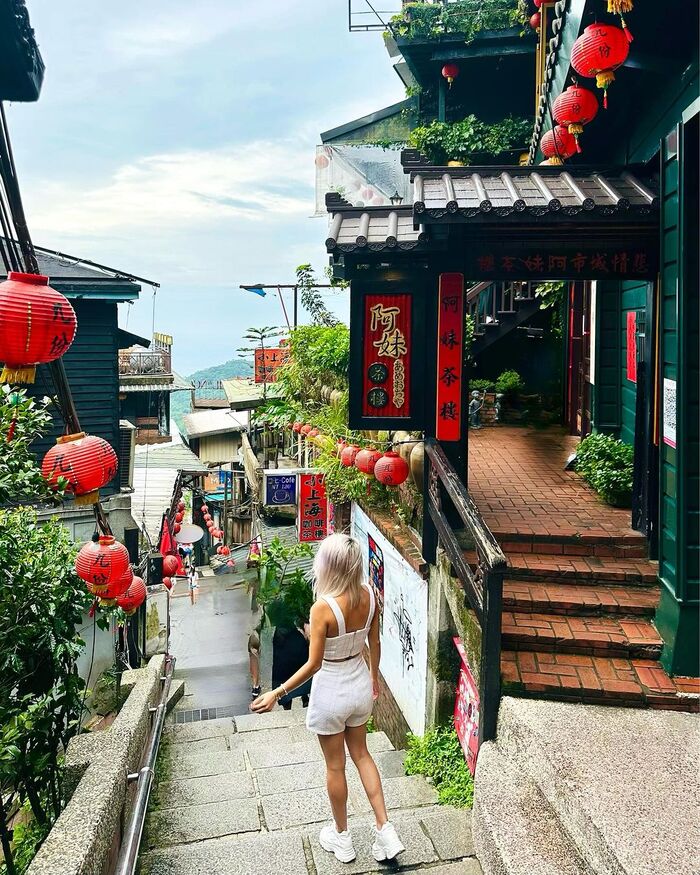 Du lịch Đài Loan trải nghiệm tại làng Cửu Phần