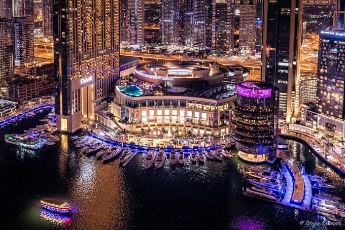 Sự xa hoa, lộng lẫy của trung tâm mua sắm Dubai Marina