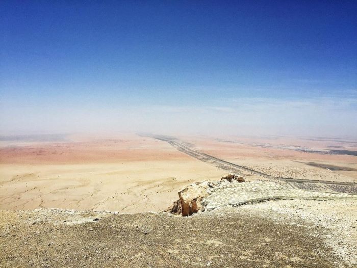 Khung cảnh rộng lớn ở Jabal Hafeet