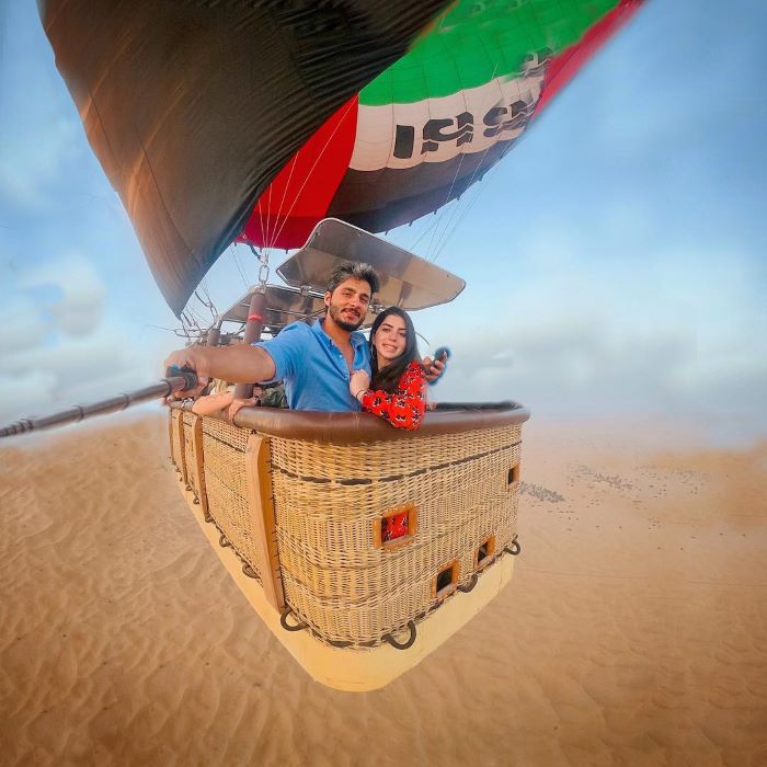 Địa điểm lãng mạn ở Dubai trên khinh khí cầu đặc biệt