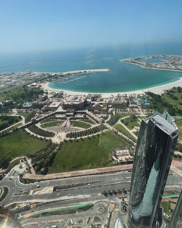 Quần đảo Abu Dhabi nhìn từ trên cao