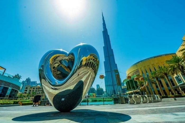 Biểu tượng trái tim là điểm tham quan ở Dubai cho gia đình