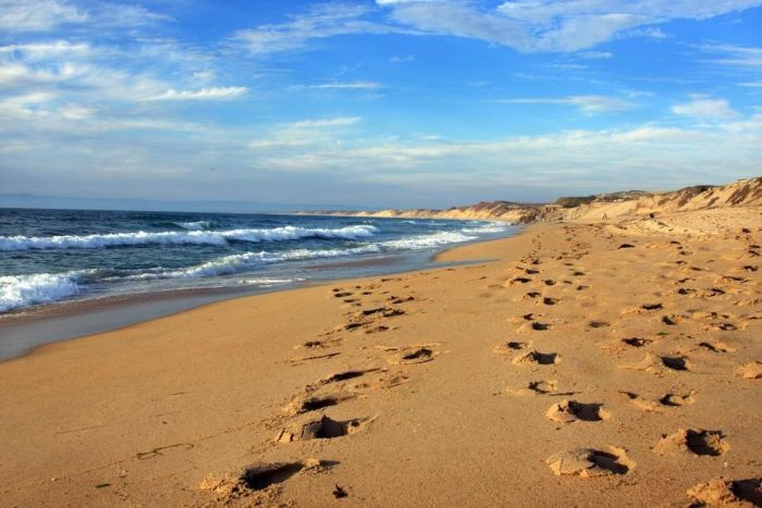 Tạo nên những dấu chân trên cát khi du lịch Ajman